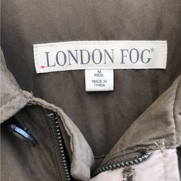 London Fog Mens Full Zip and Button Down Coat Jacket Size Medium - Picture 5 of 8
